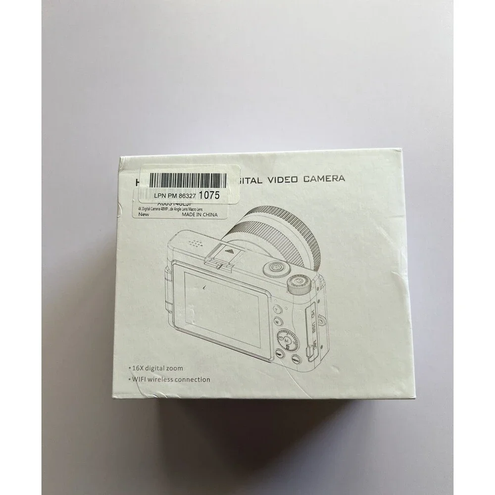 4K Digital Camera 48MP Video Camcorder 16X Vlog Digital Zoom Camera 32GB SD
